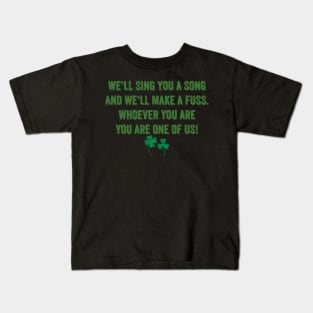 If You're Irish Come Into The Parlor Song Lyric Kids T-Shirt